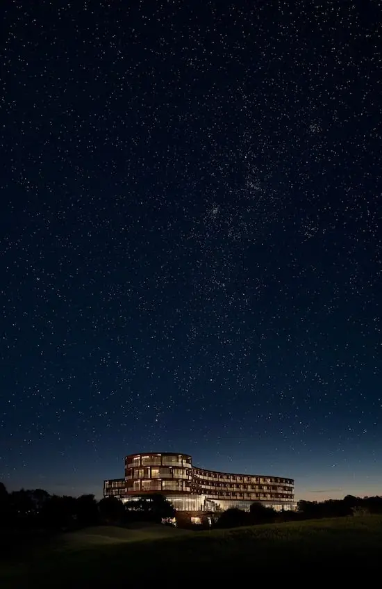 RACV Cape Schanck Resort at night, with plenty of stars overhead