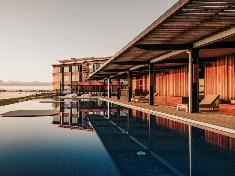 The Sebel Yarrawonga Silverwood's infinity pool with views