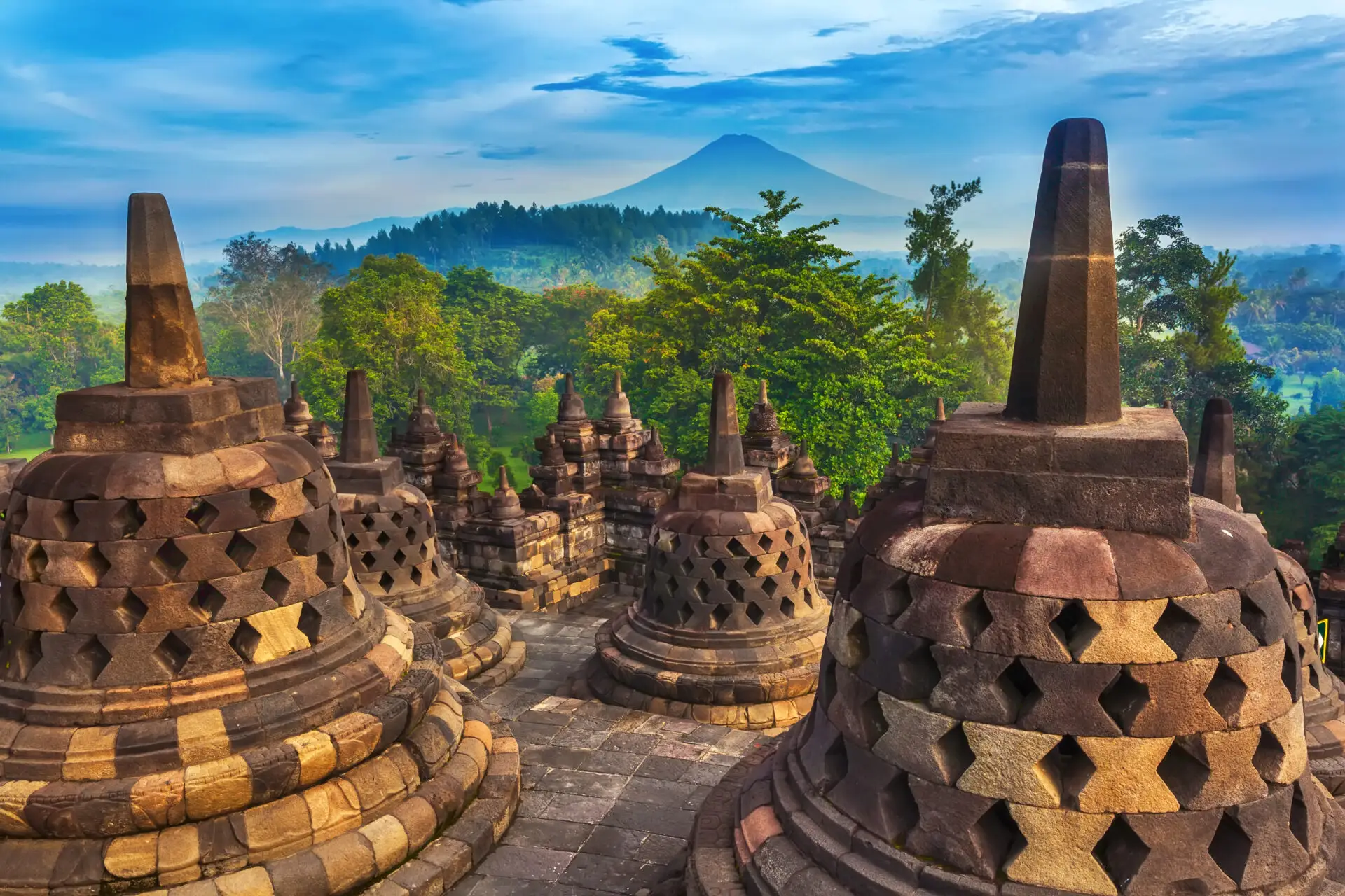 Borobudur, Java, Indonesia, Asia
