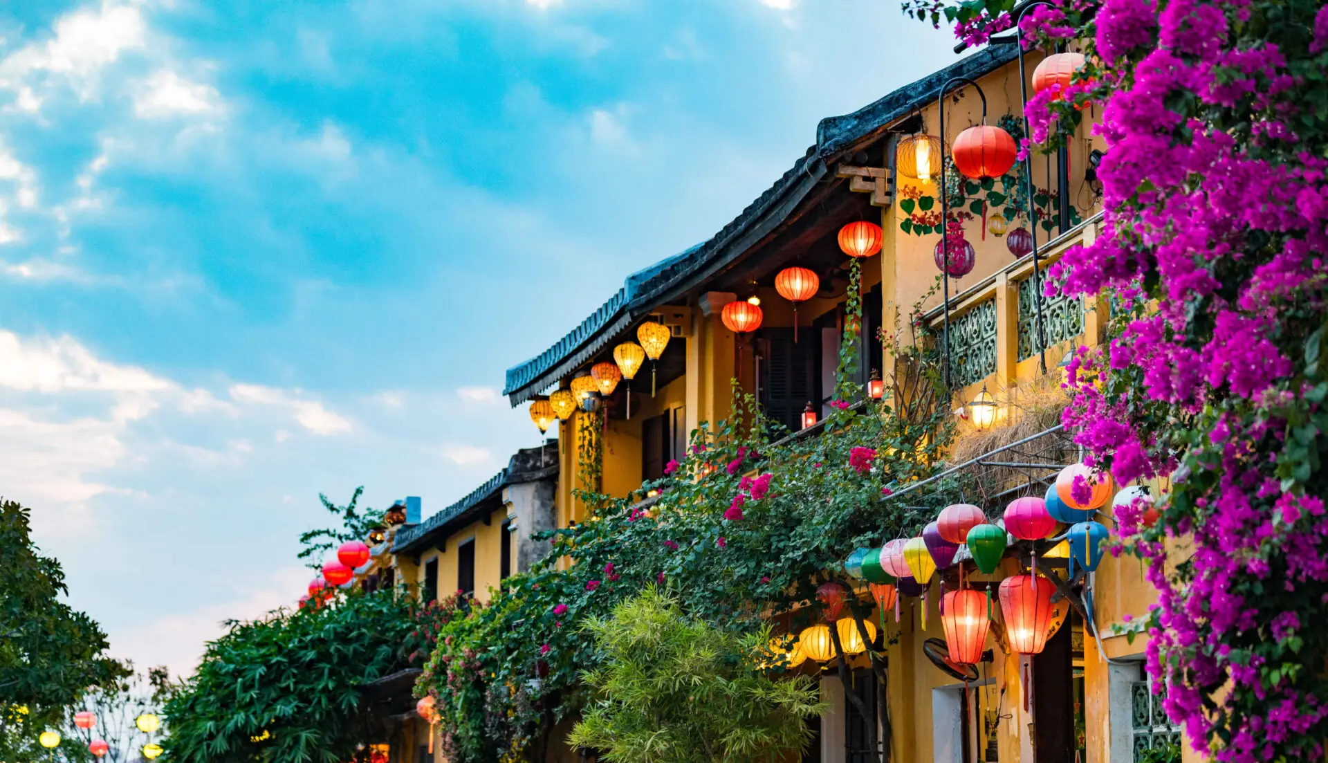 Street lanterns in Hoi An, Vietnam