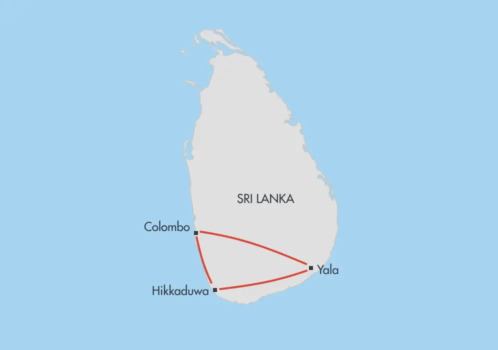 Map - Sri Lanka Coastal