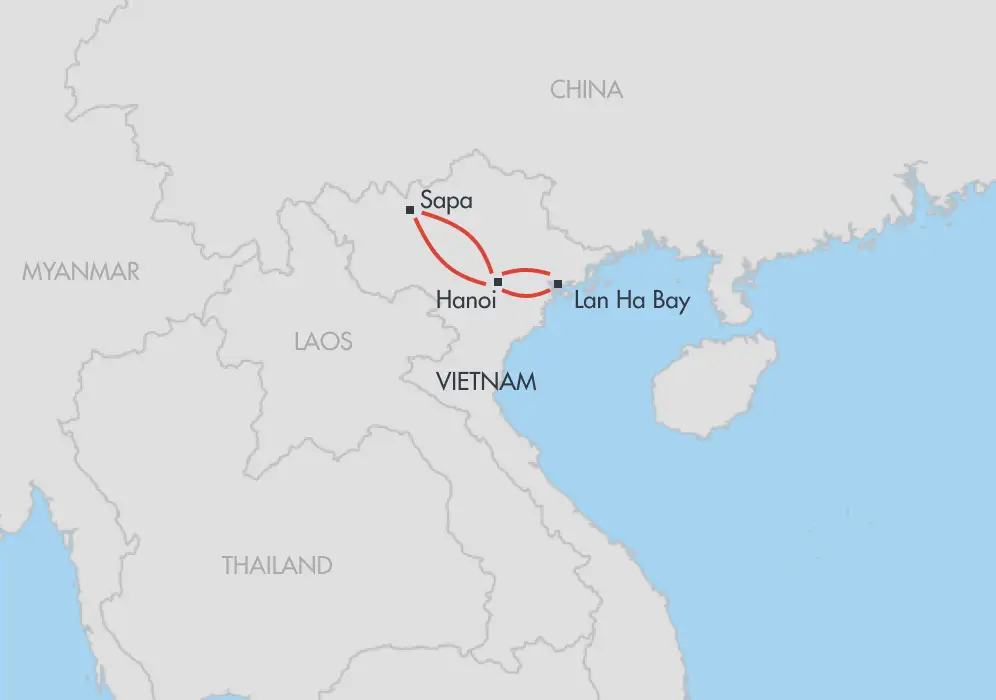 Map - Vietnam Mountains