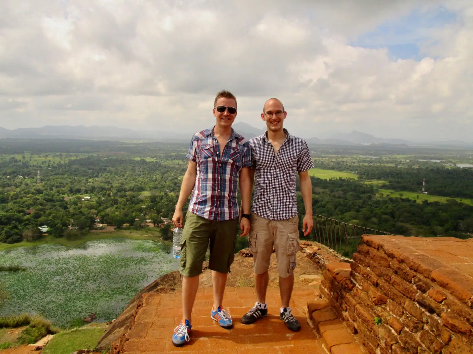 Mat and Stoewie at Sigiriya, Sri Lanka